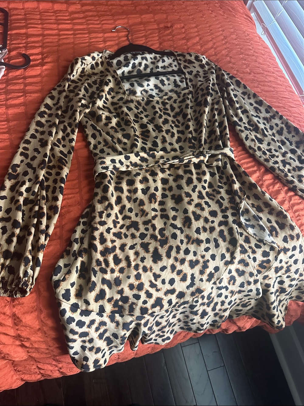 Leopard Print Dress - Tan & Black